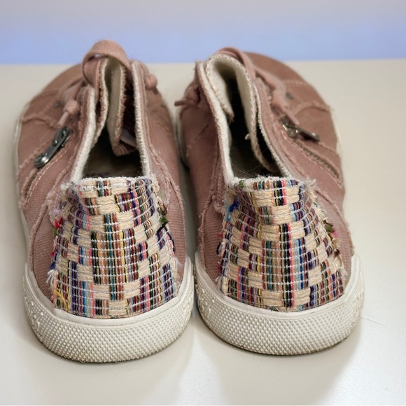 Blowfish Malibu Pink Multicolor Patchwork Canvas Sneakers - Picture 6 of 10